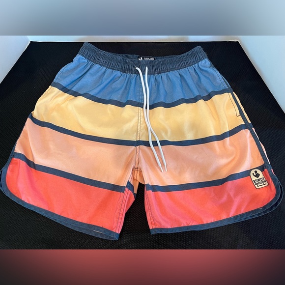 Rowdy Gentlemen Mens Size L Swim Trunks - Picture 1 of 8